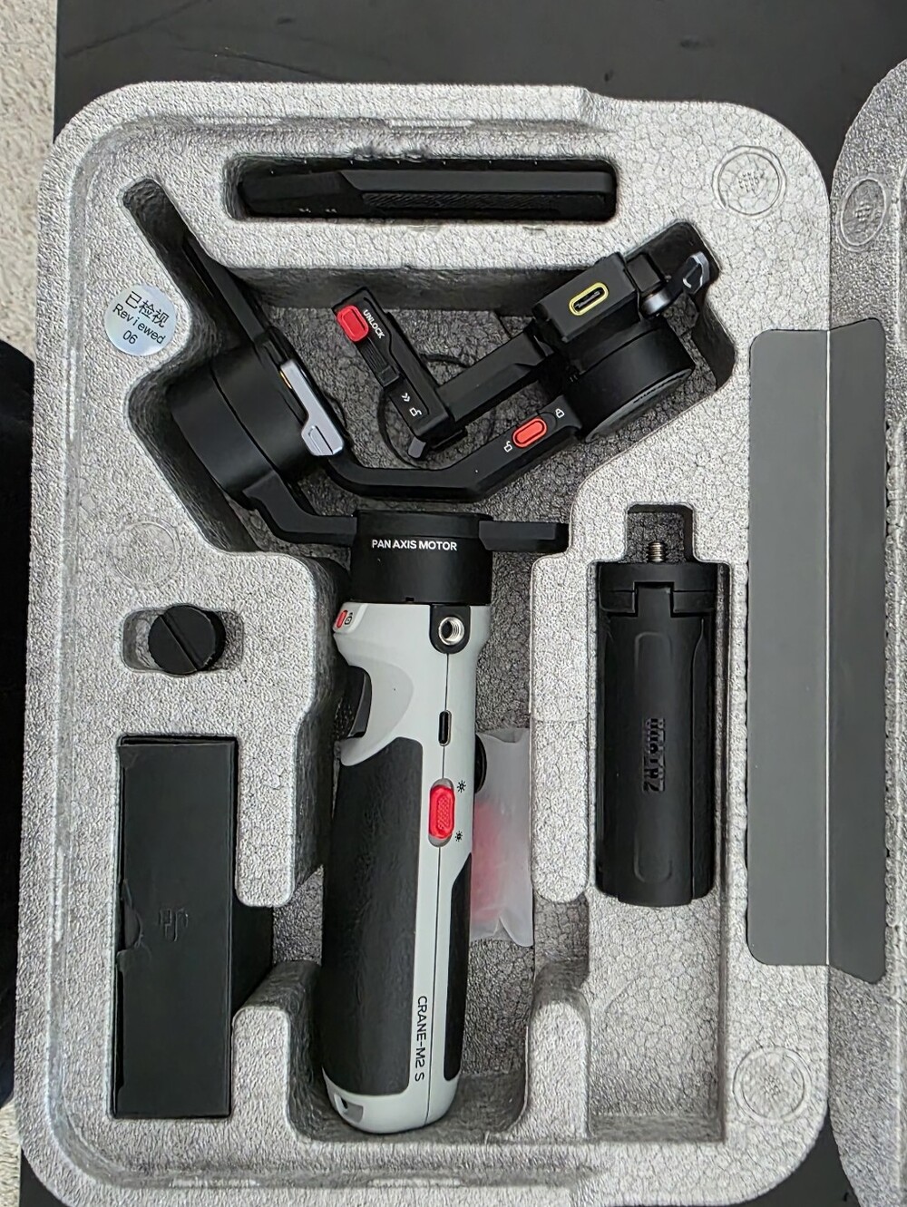 Camera Gimbal Stabilizer Handheld 3-Axis - White & Black